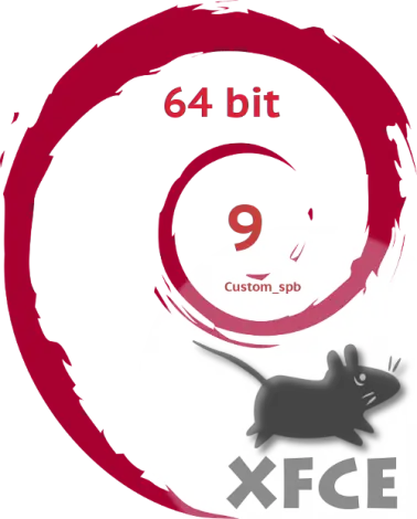 Иконка [amd64] Debian 9 Stretch XFCE custom spb
