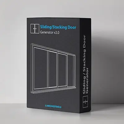 Иконка ArchvizTools - Sliding & Stacking Door Generator 2.0 [En]