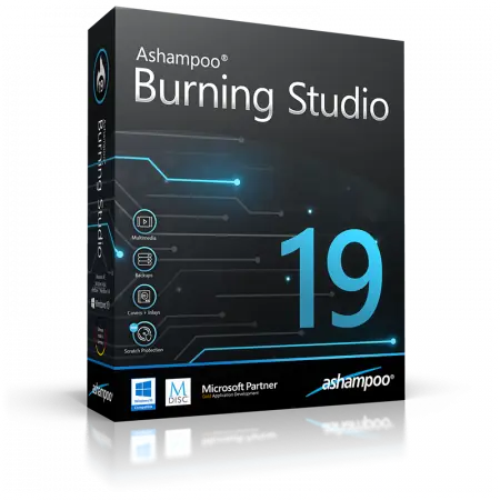 Иконка Ashampoo Burning Studio 19.0.0.25 RePack (& Portable) by KpoJIuK (2017) Multi Русский