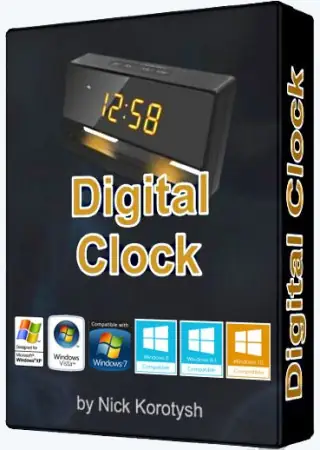 Иконка Digital Clock 4.5.4 Stable + Portable (2017) MULTi Русский