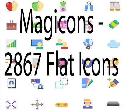 Иконка Иконки - Icono.space - Magicons - 2867 Flat Icons [EPS, SVG, PNG, Sketch]