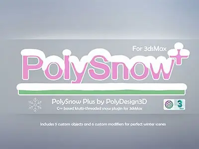 Иконка PolyDesign3D - PolySnow Plus 1.01 for 3ds Max 2016-2022 [En]