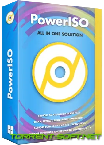 Иконка PowerISO 8.6 RePack by KpoJIuK [Multi Ru]