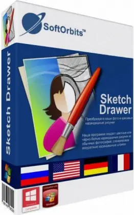 Иконка SoftOrbits Sketch Drawer Pro 5.1 RePack (2017) Русский Английский