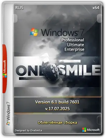 Иконка Windows 7 SP1 7601.27820 x64 3in1 by OneSmiLe [17.07.2025] [Ru]