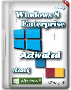 Иконка Windows 8 Enterprise x64 Activated by Vlazok (2012) Русский