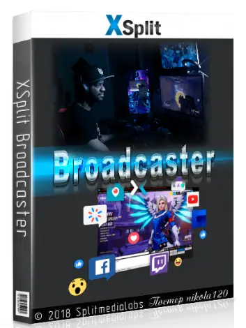 Иконка XSplit Broadcaster 3.4.1806.2229 (2018) РС