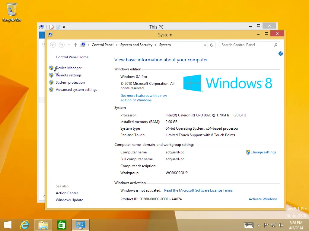 Инсталляция и активация