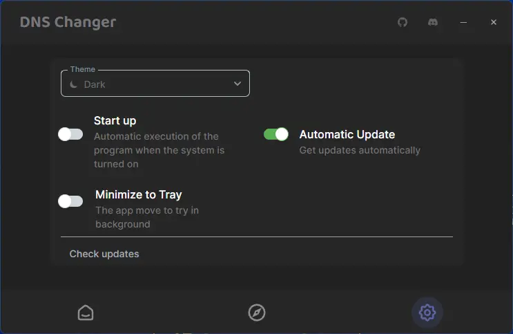 Настройки программы