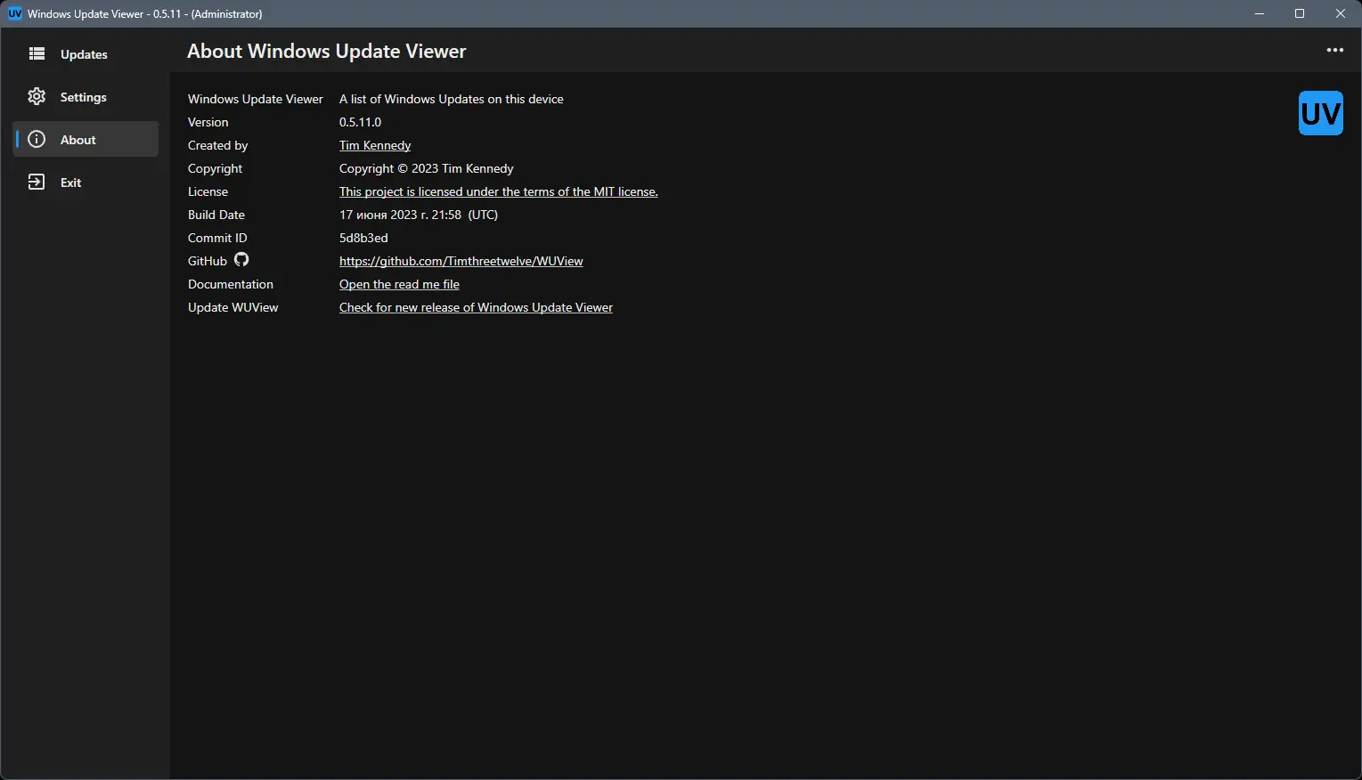 Настройки программы