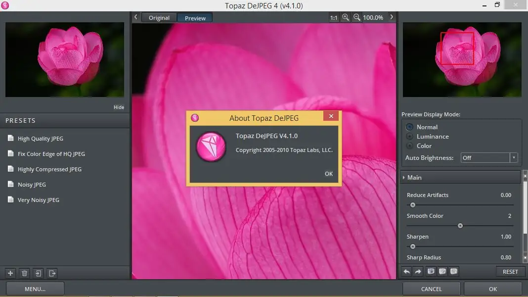 Настройки программы