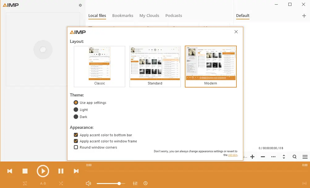 Настройки программы