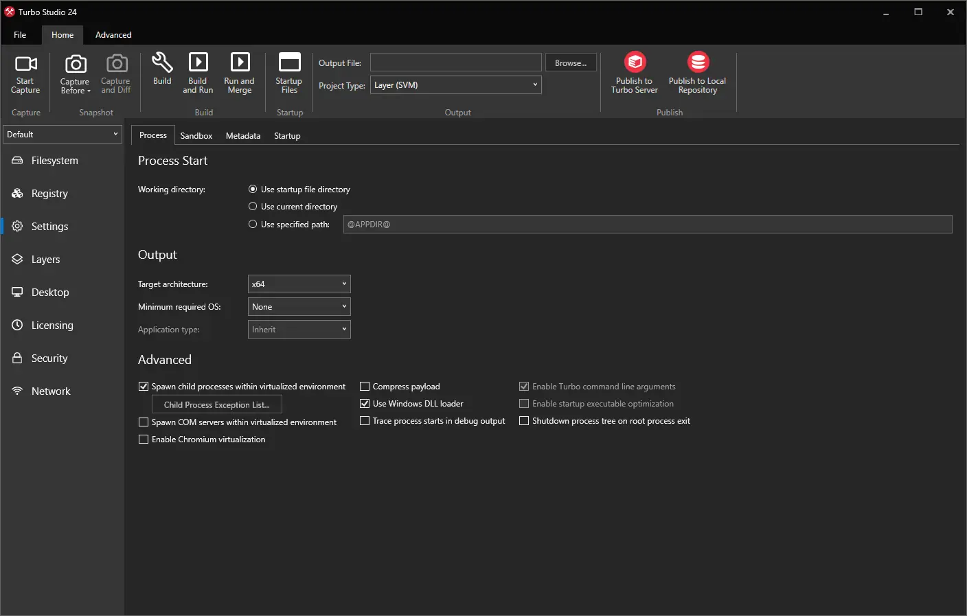 Настройки программы