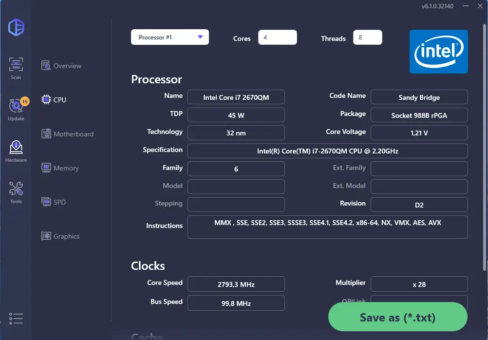 Настройки программы