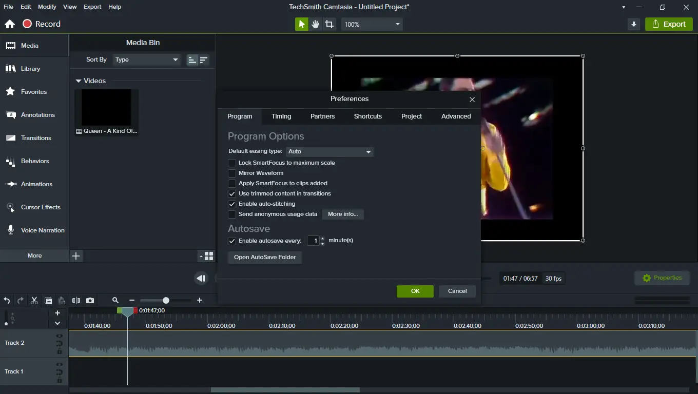 Настройки программы