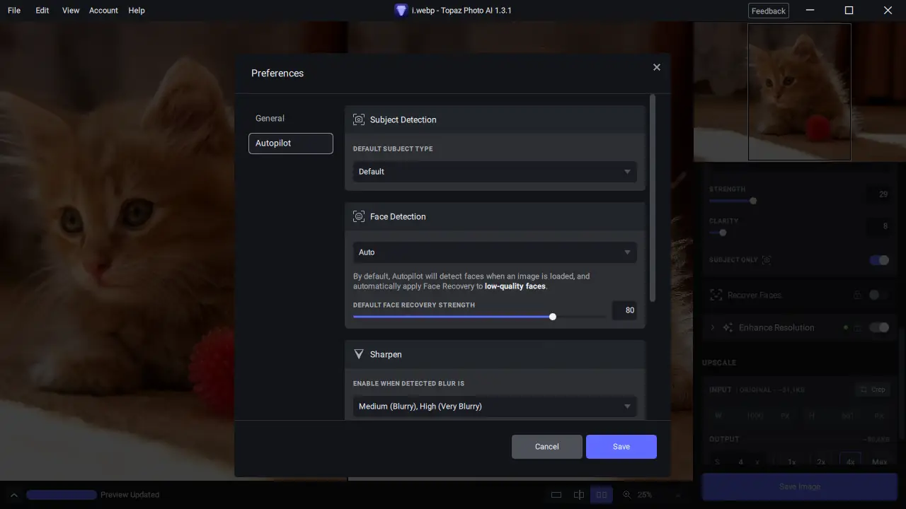 Настройки программы