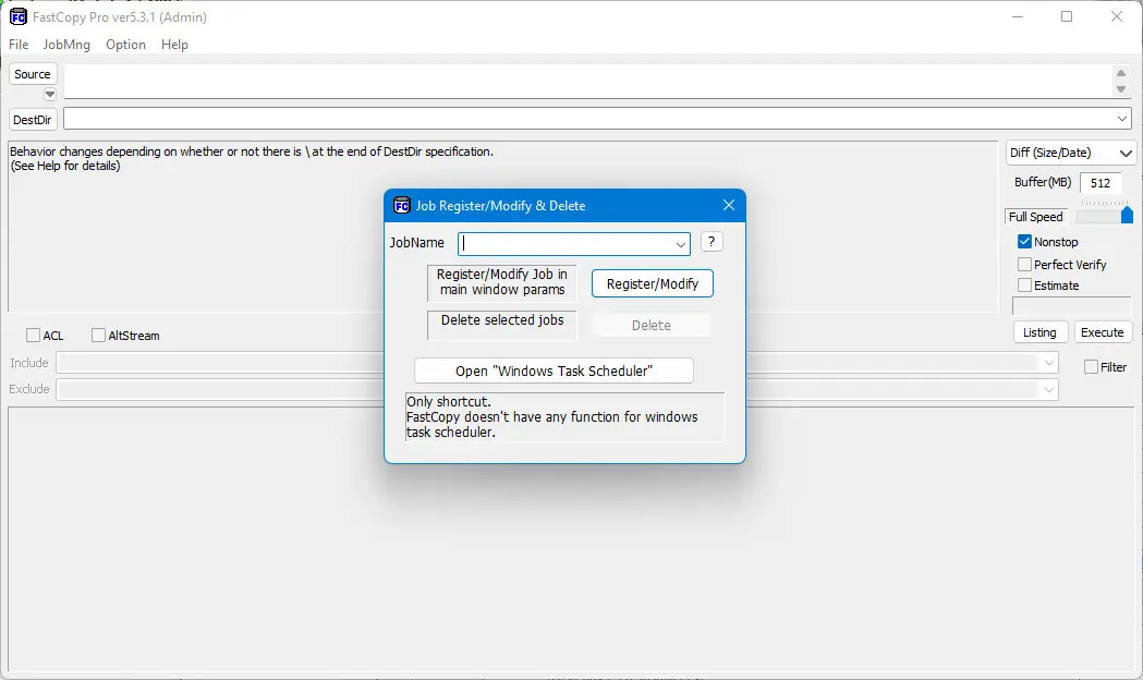 Настройки программы