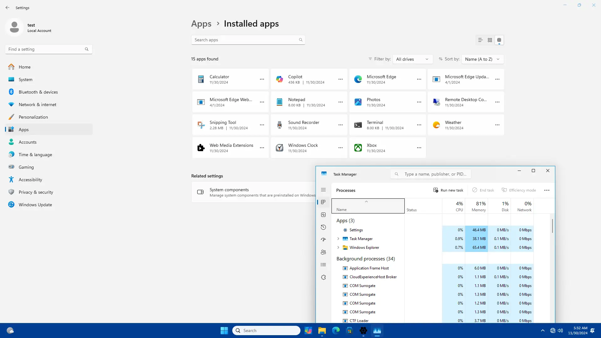Настройки программы