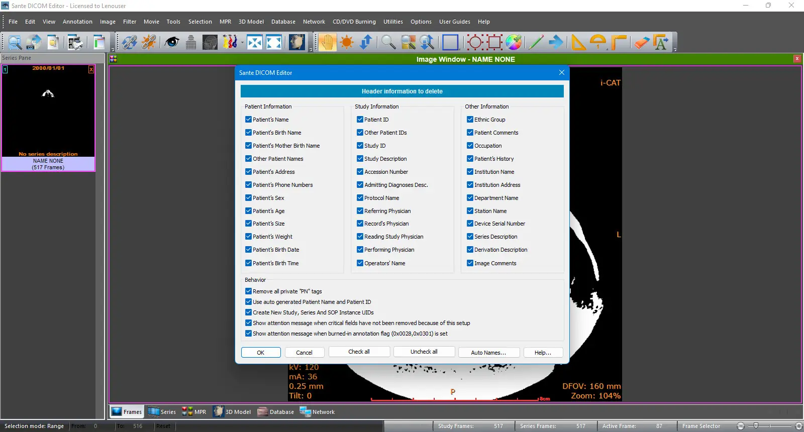 Настройки программы