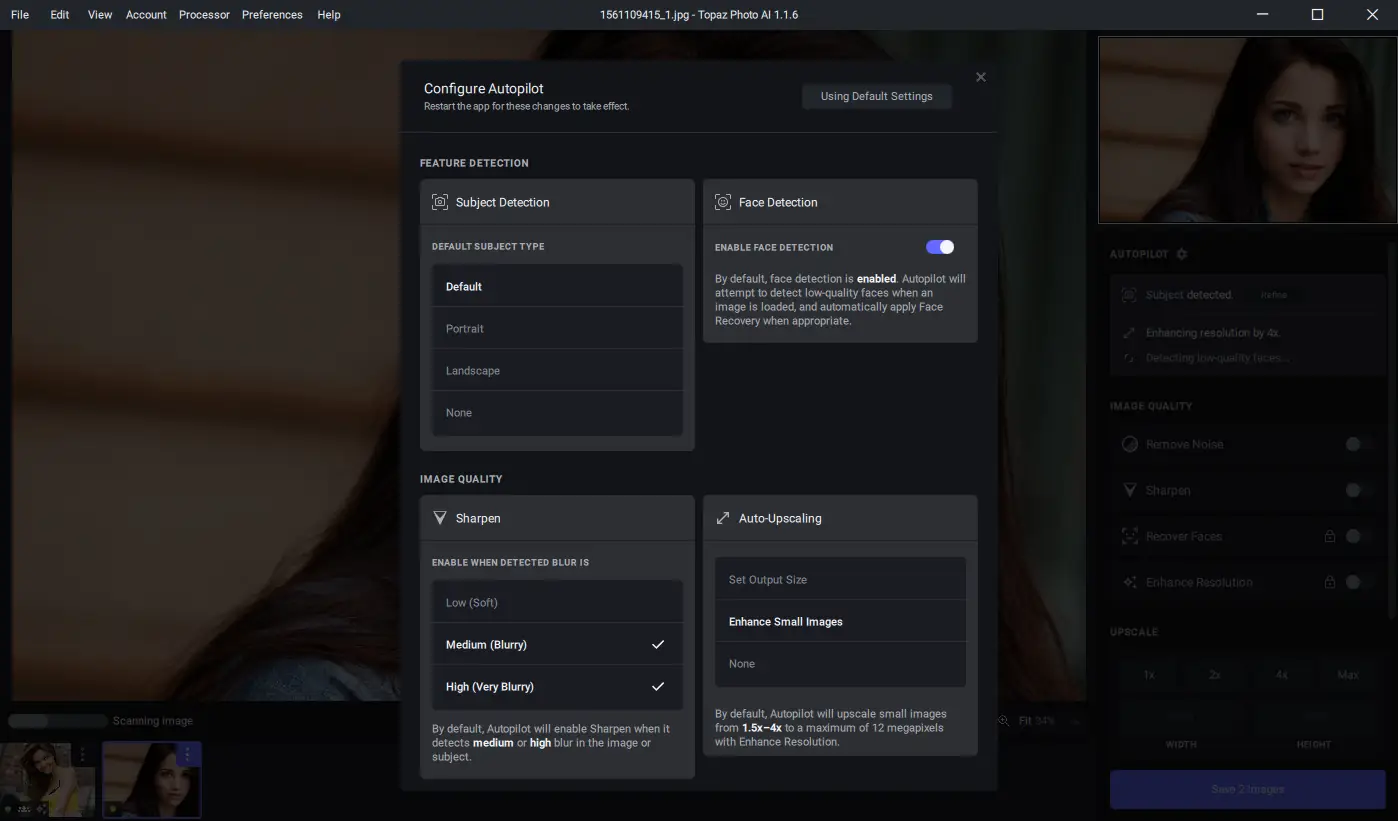 Настройки программы
