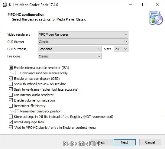 Настройки программы