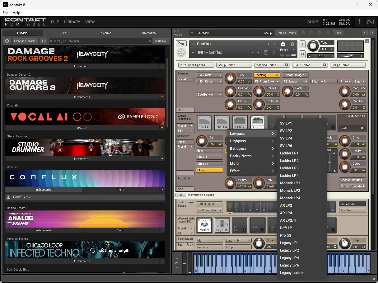 Настройки программы