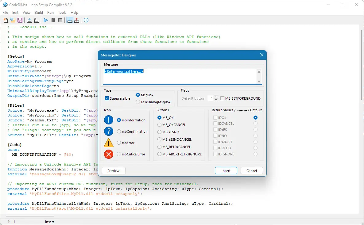 Настройки программы