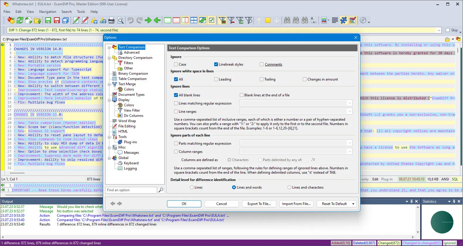 Настройки программы