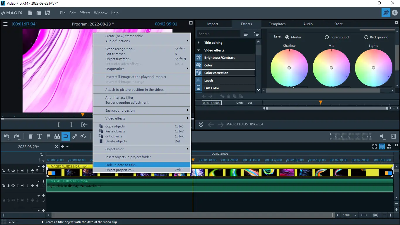 Настройки программы