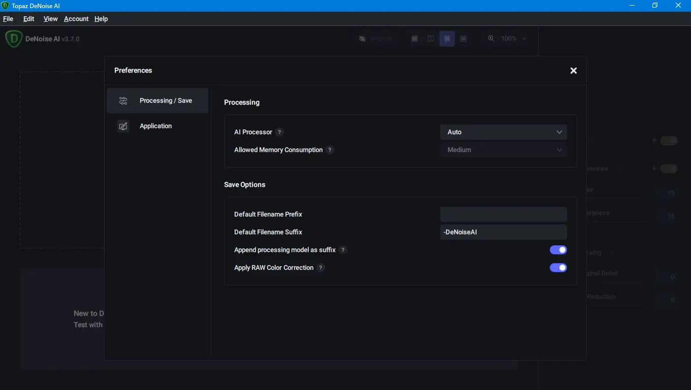 Настройки программы