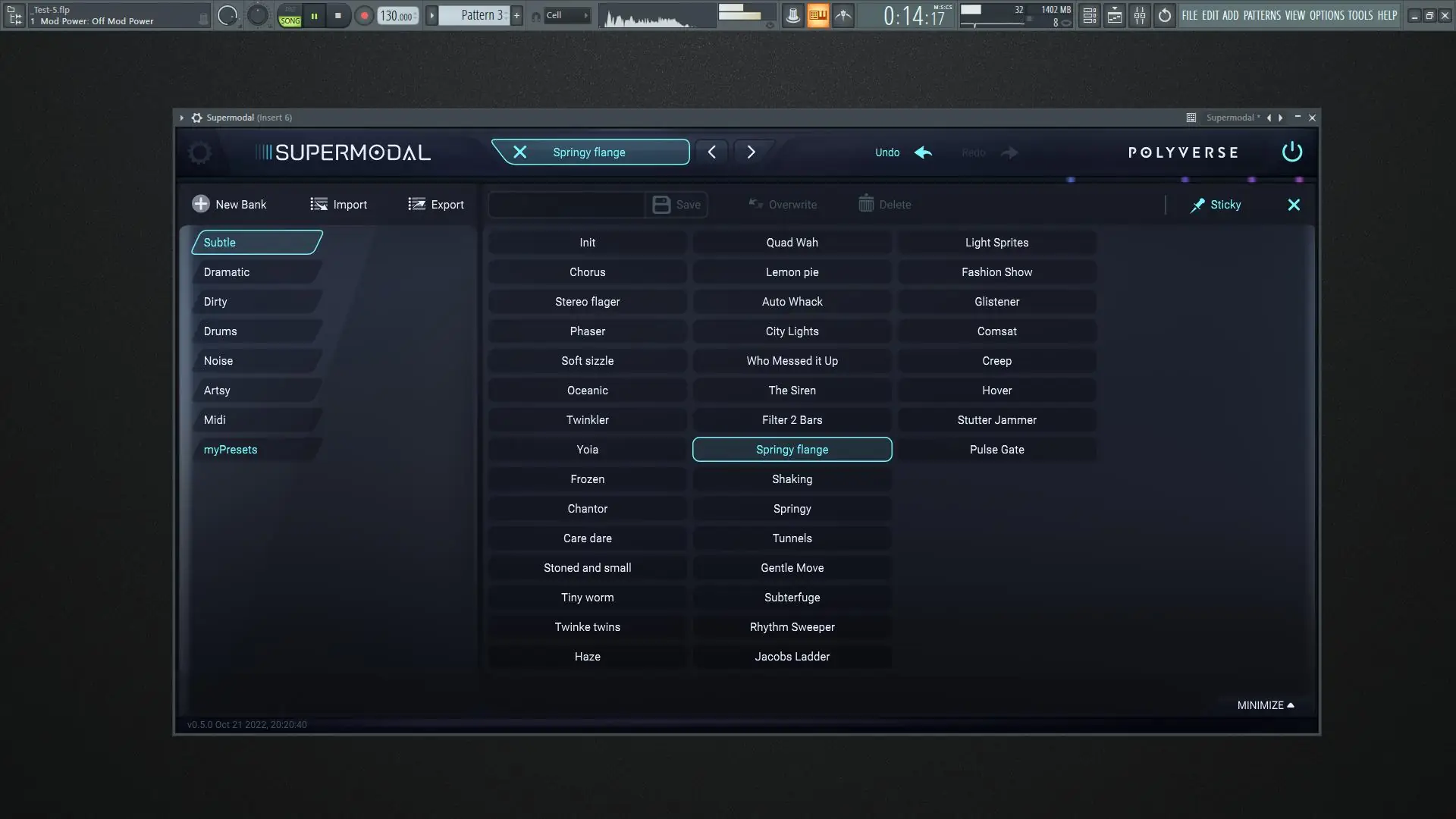 Настройки программы