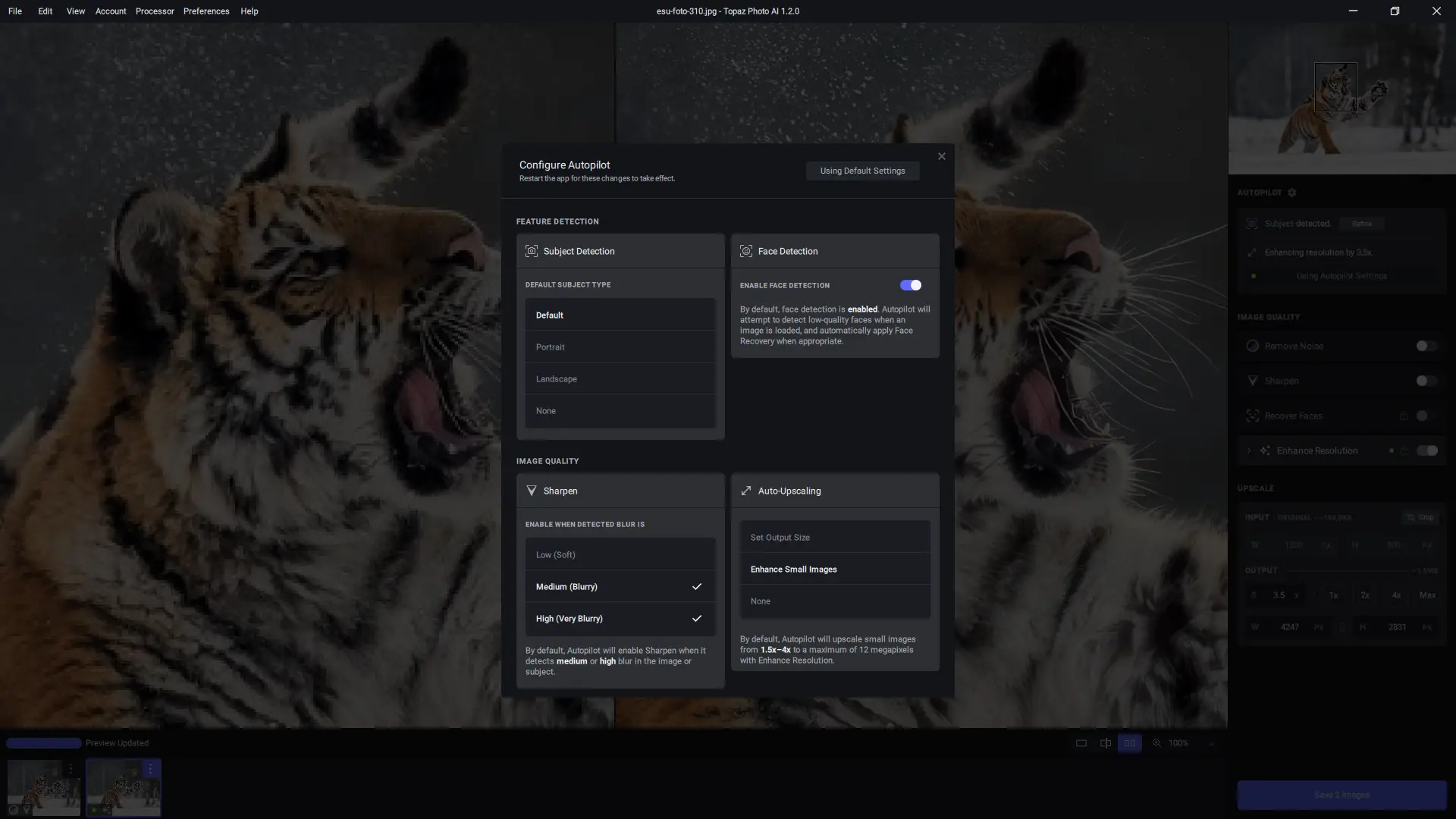 Настройки программы