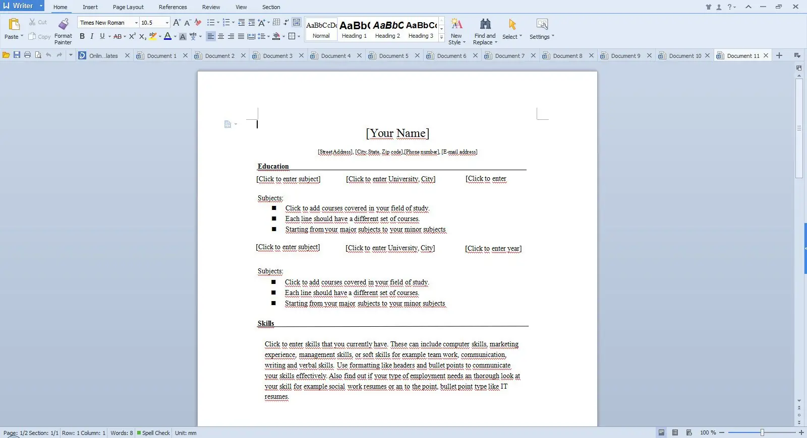 Настройки программы