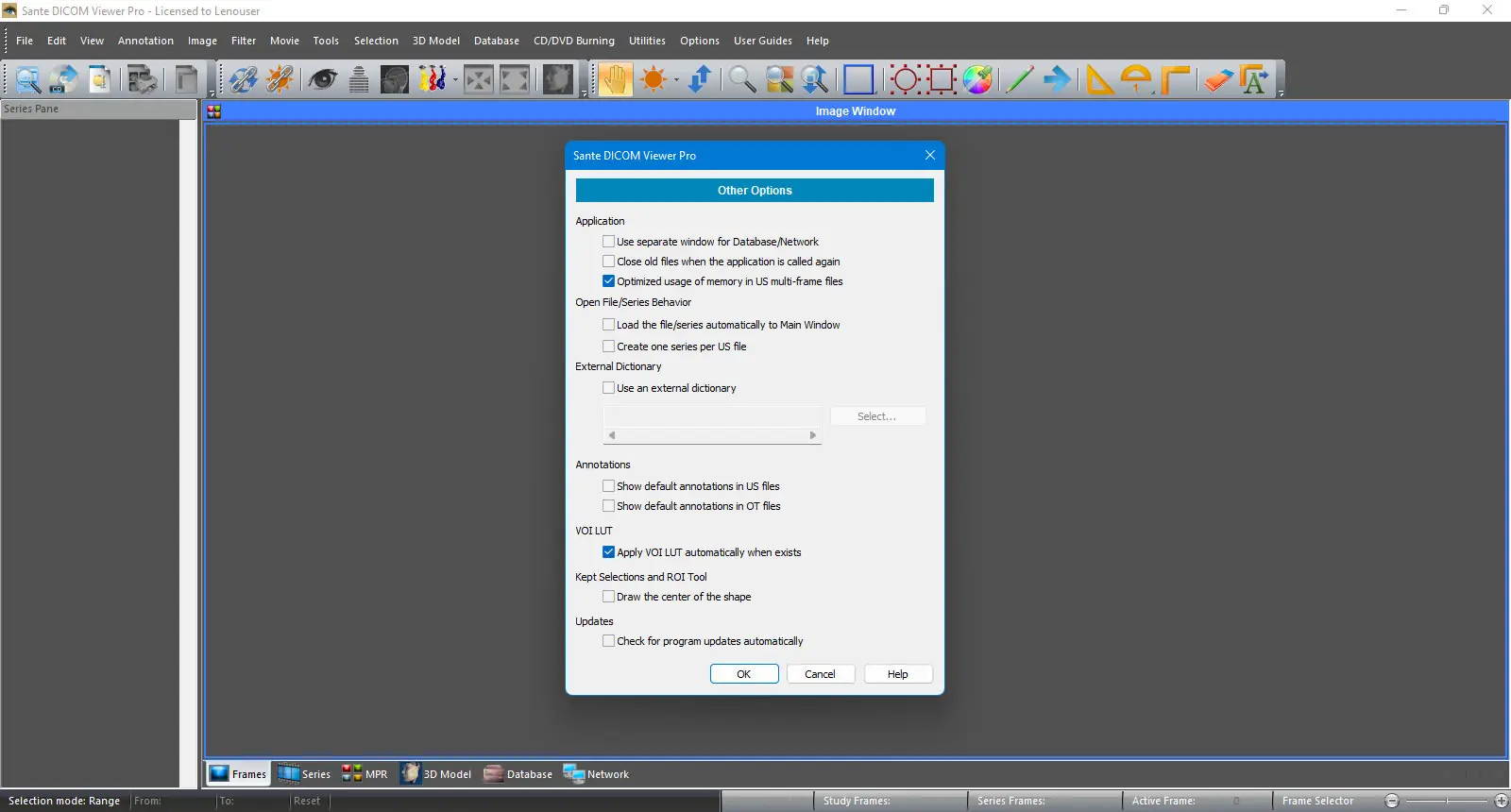 Настройки программы
