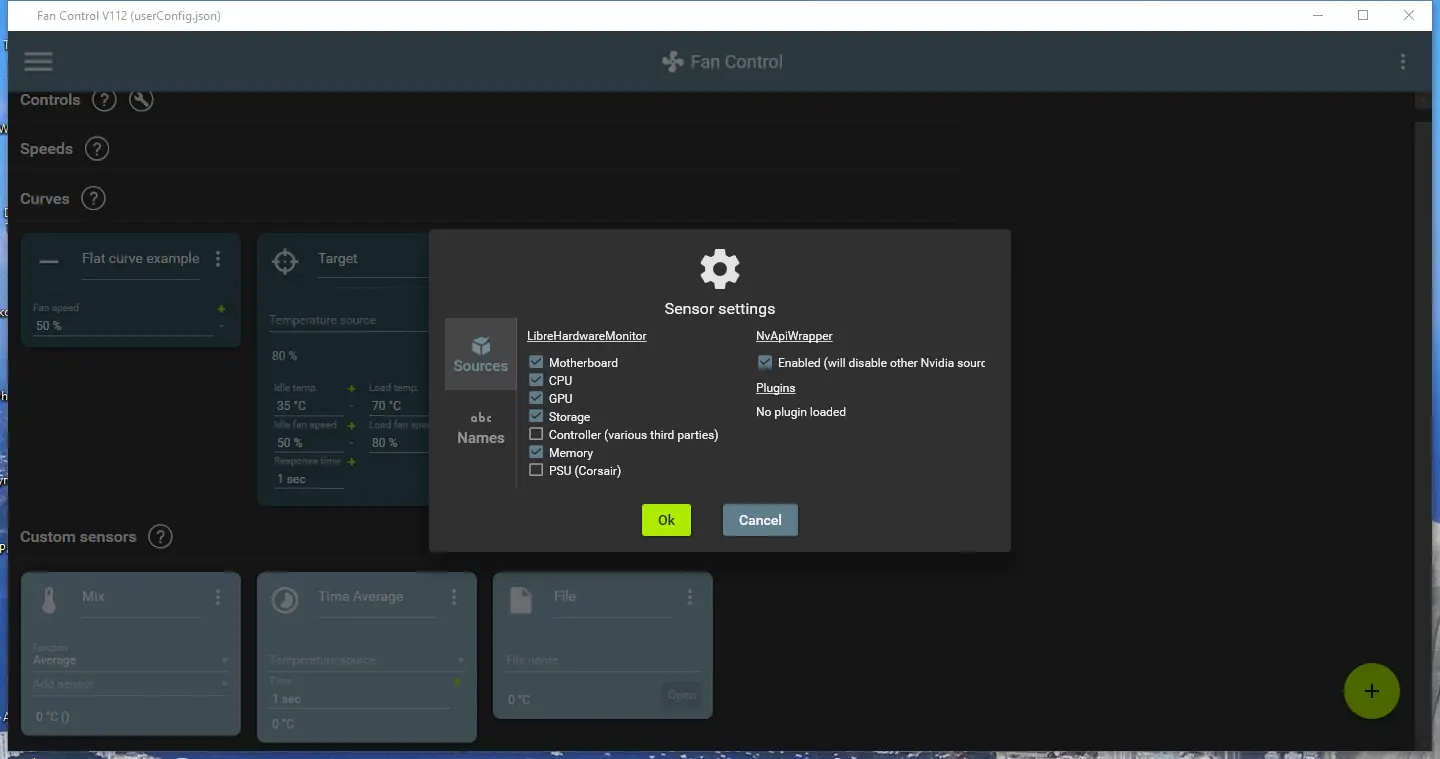 Настройки программы