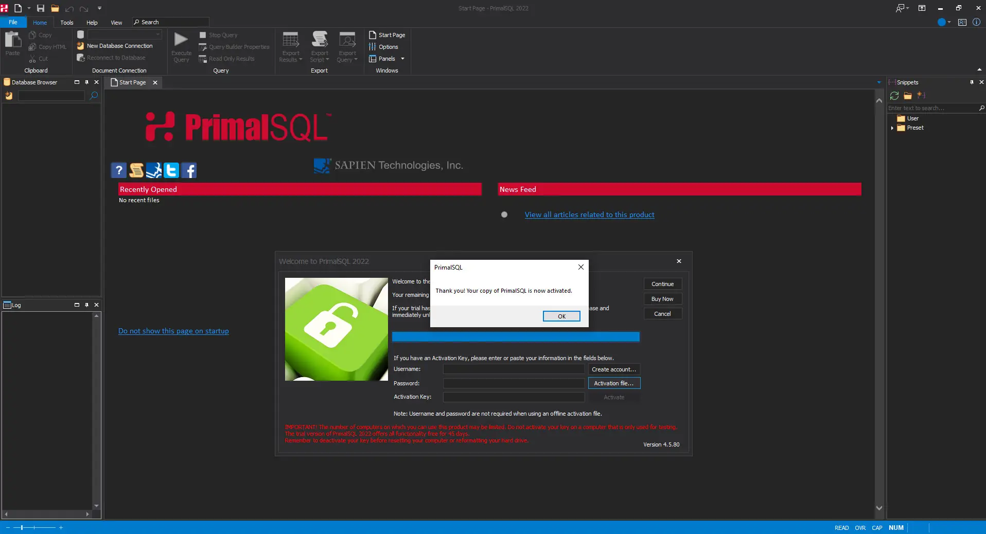 Настройки программы