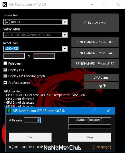 Настройки программы