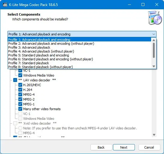 Настройки программы