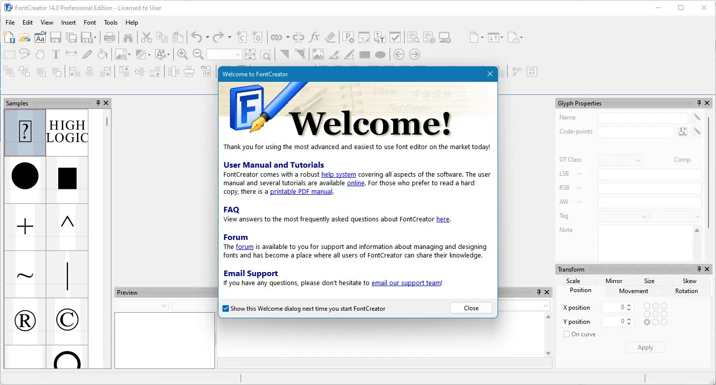 Настройки программы