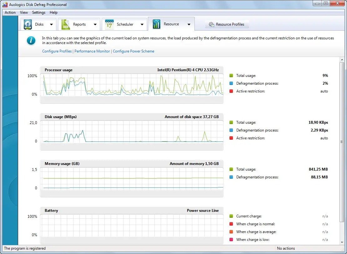 Настройки программы