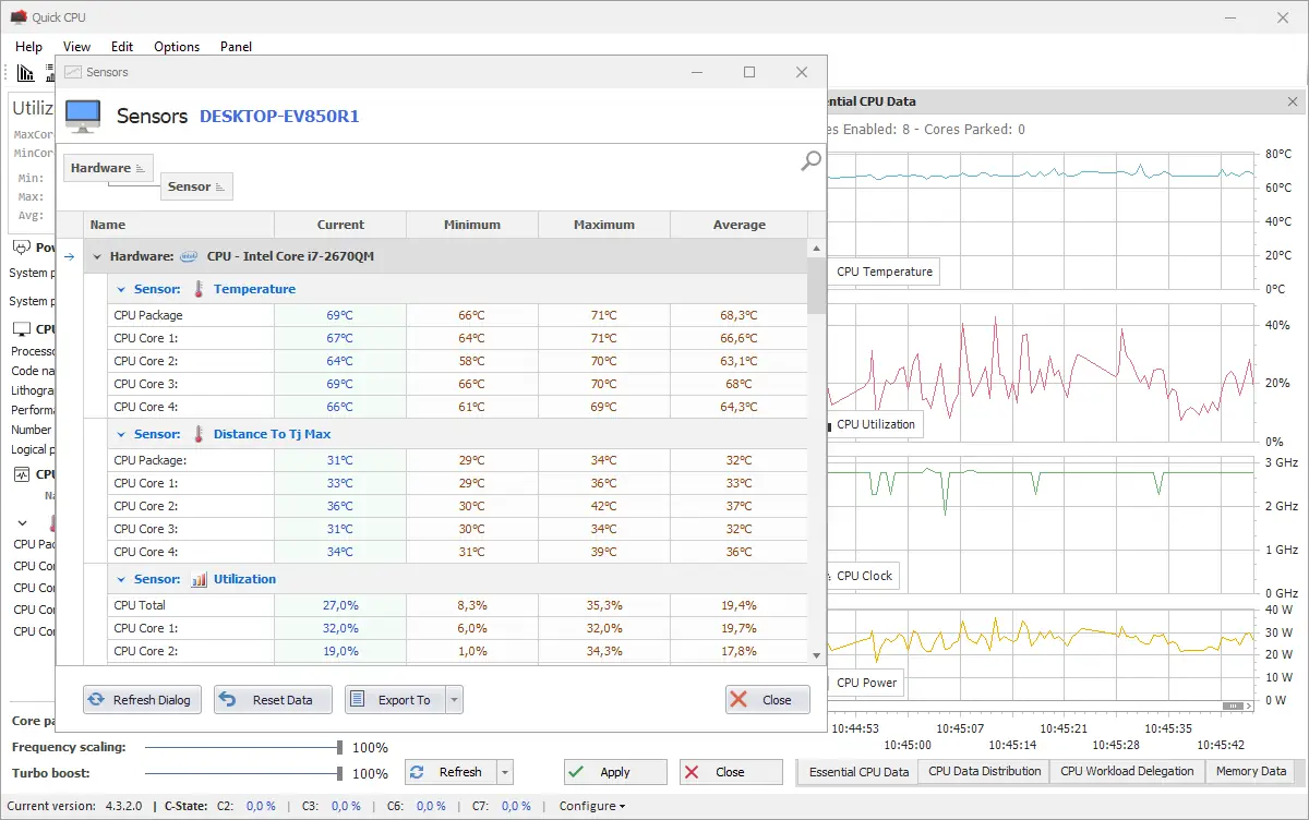 Настройки программы