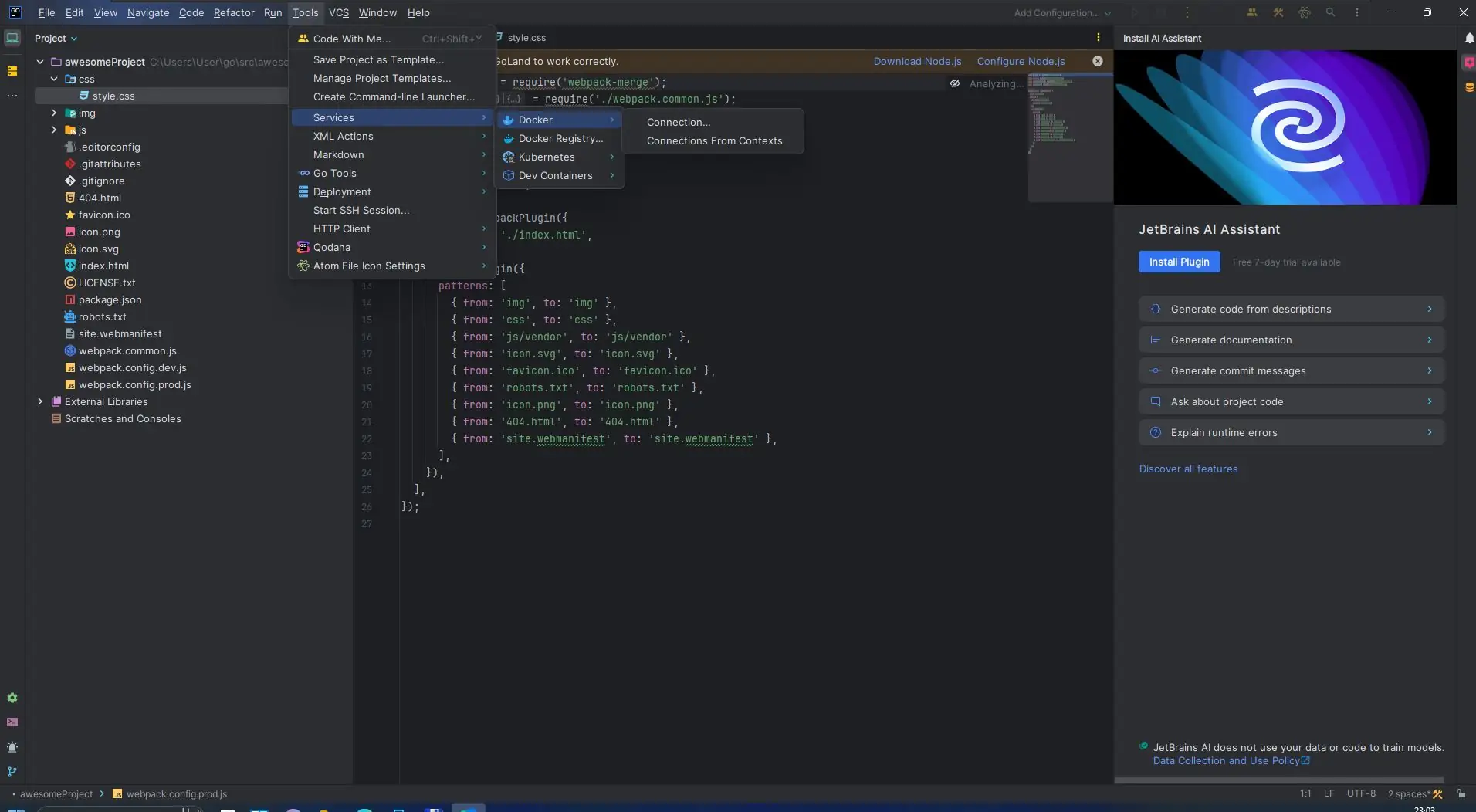 Настройки программы