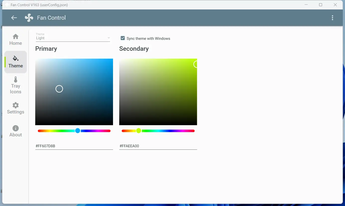 Настройки программы