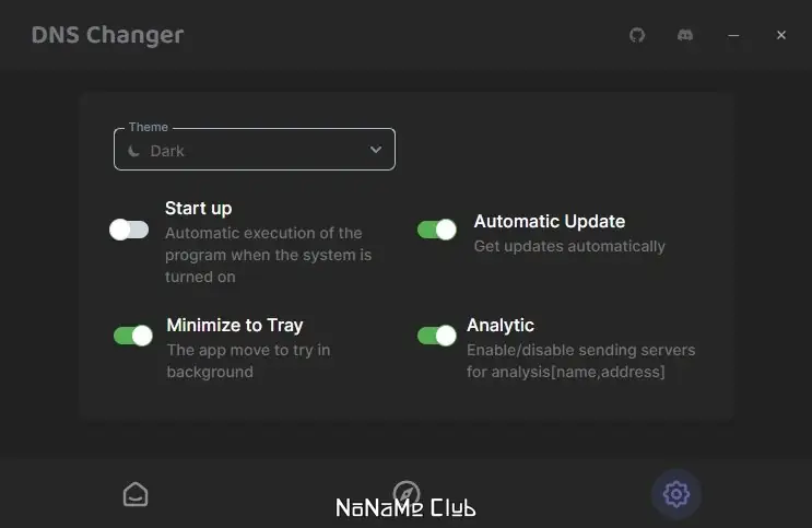 Настройки программы