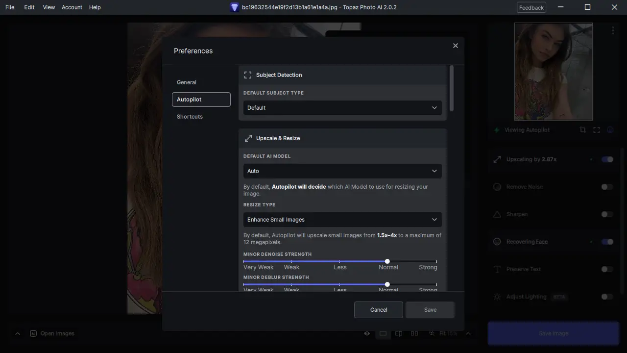 Настройки программы