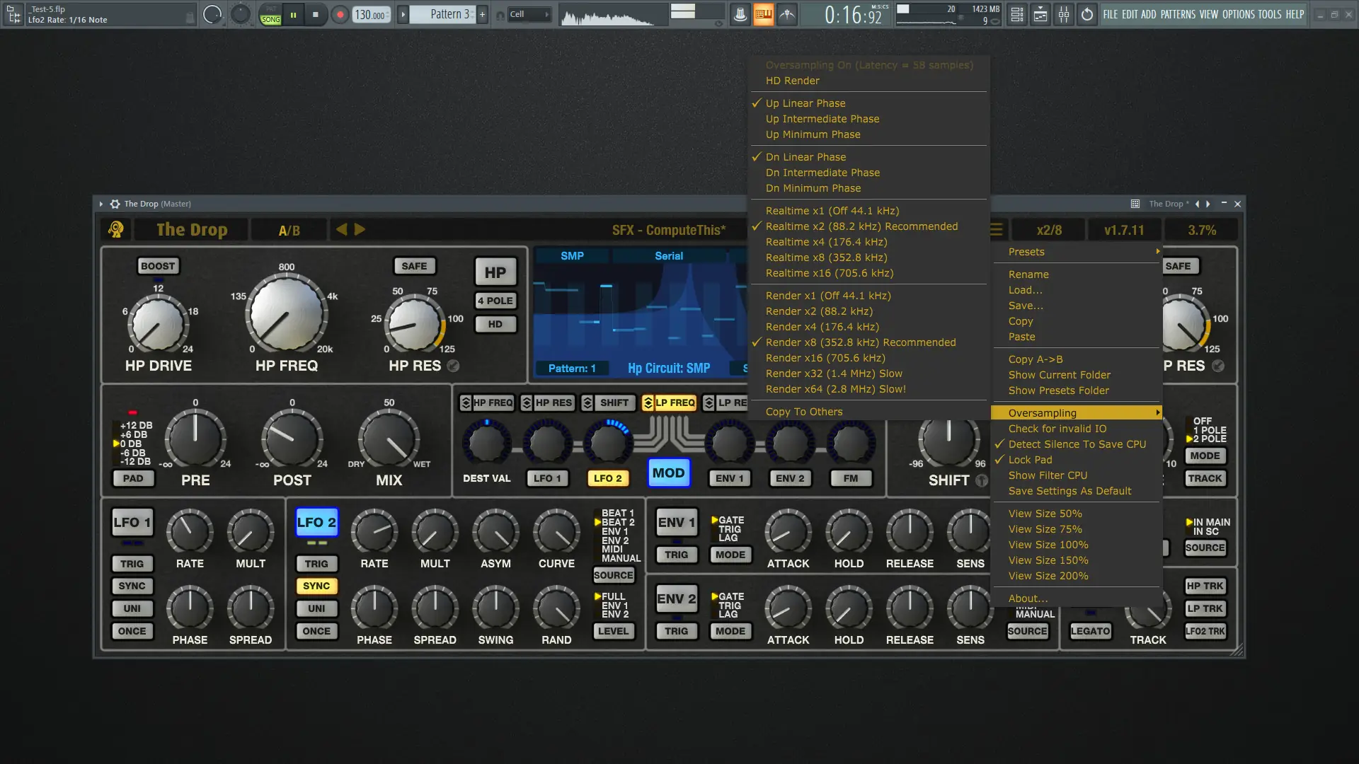 Настройки программы