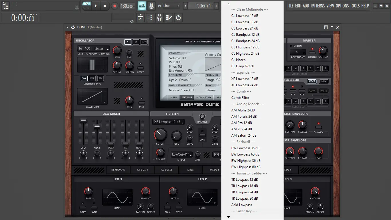 Настройки программы