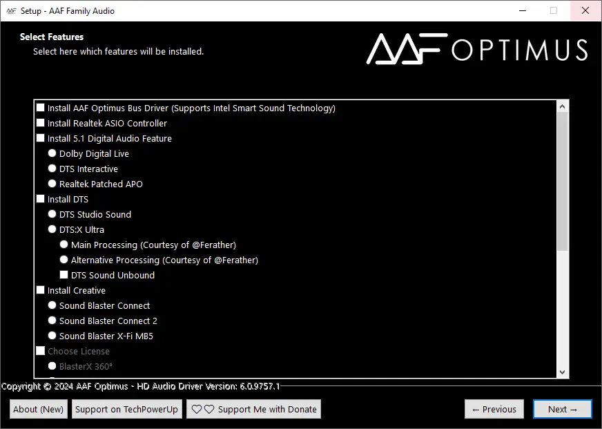 Настройки программы