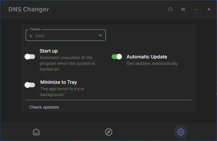 Настройки программы