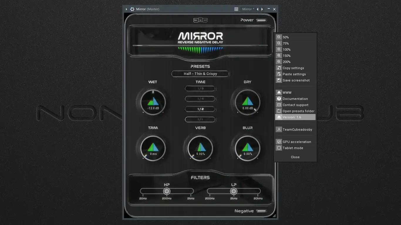 Настройки программы